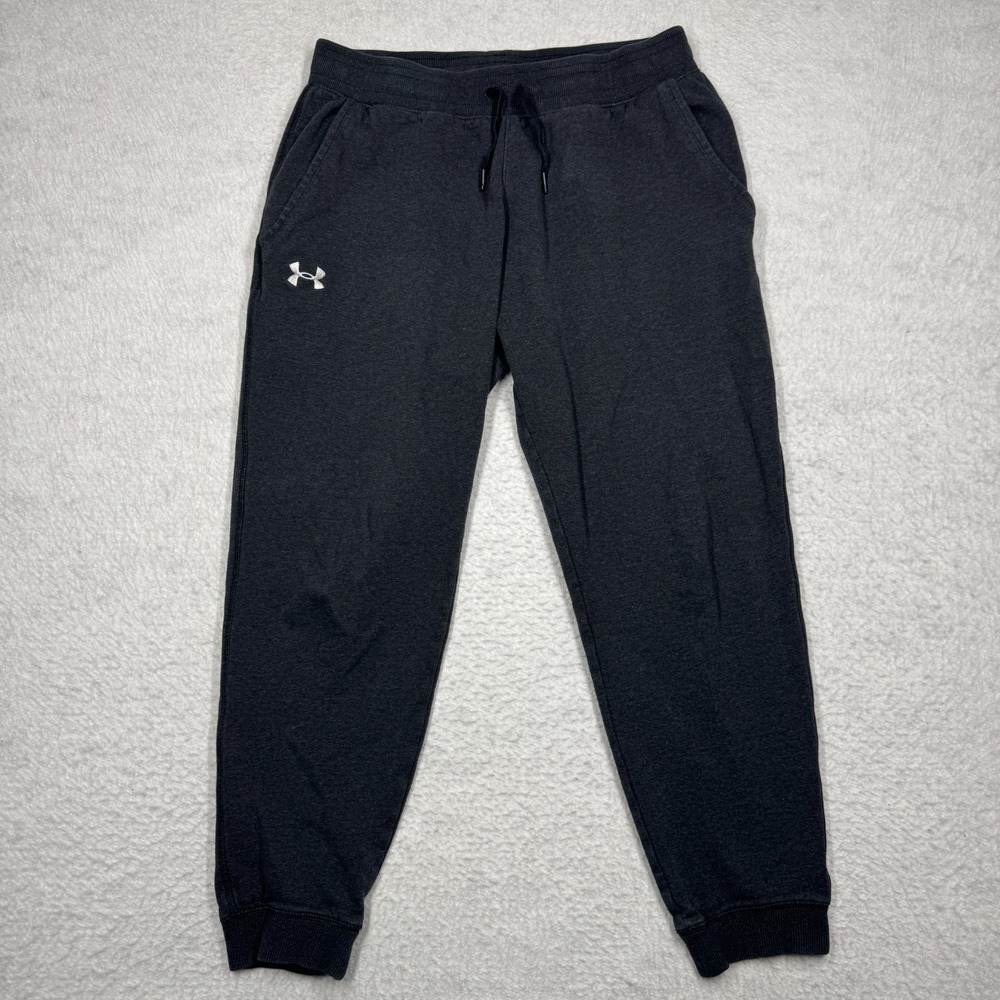 Under Armour Fleece Sweat Pants Grey Loose Fit Active‎ Pockets Men's Size XL